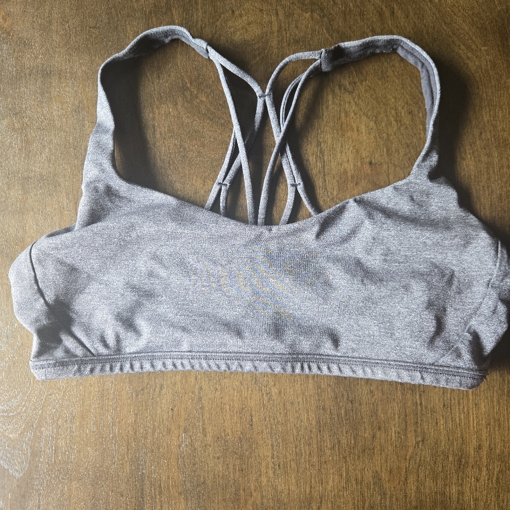 Gray Strappy Women's Sports Bra - Lululemon
